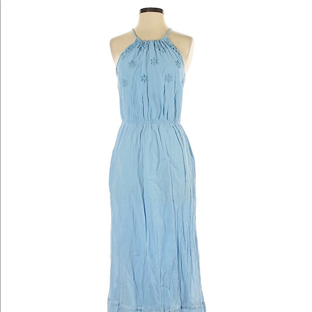 Old Navy Robin’s Egg Blue Maxi Dress Small